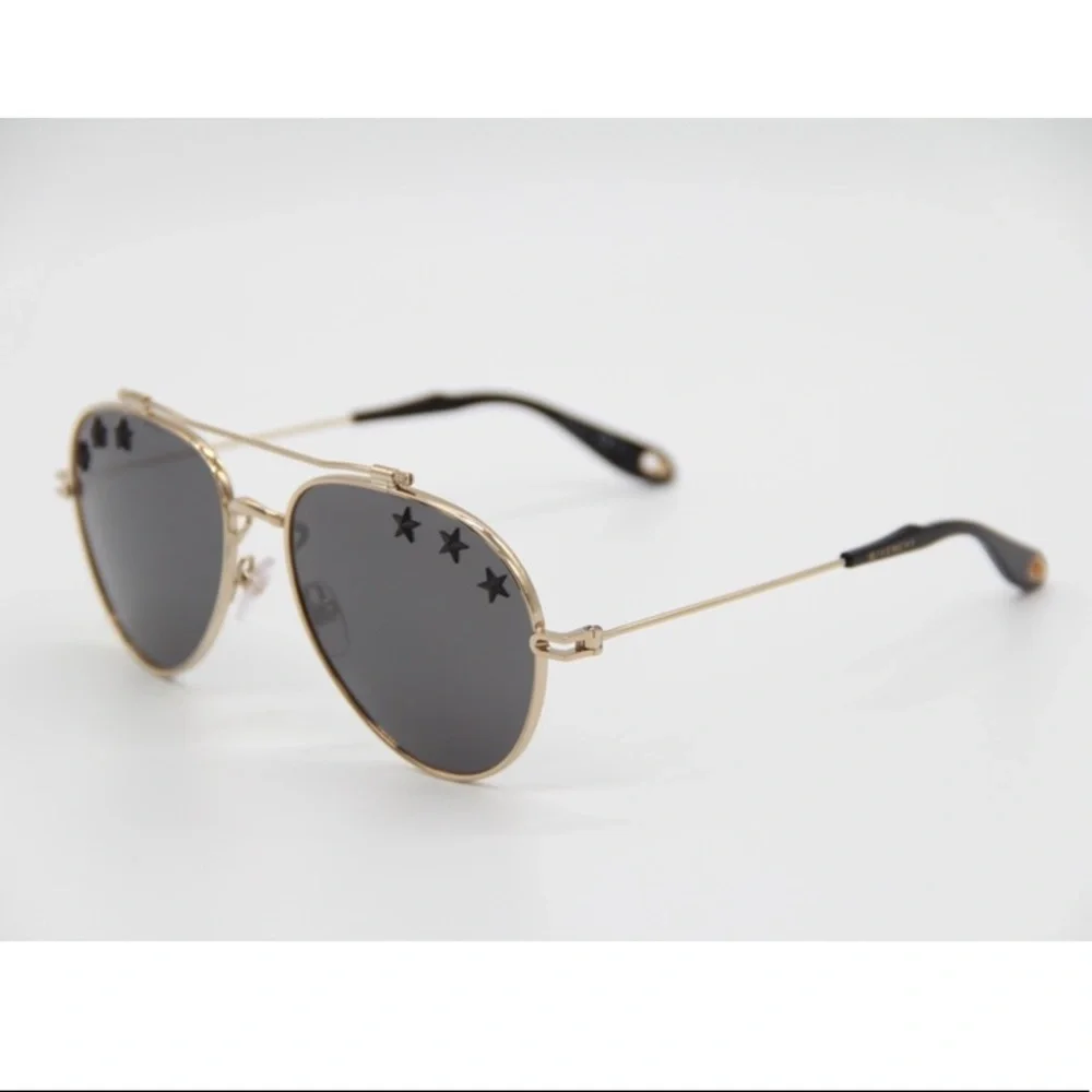 NEW GIVENCHY AVIATOR SUNGLASSES GV7057/STARS J5G GOLD AVIATOR GIVENCHY GV 7057/S - Picture 9 of 15